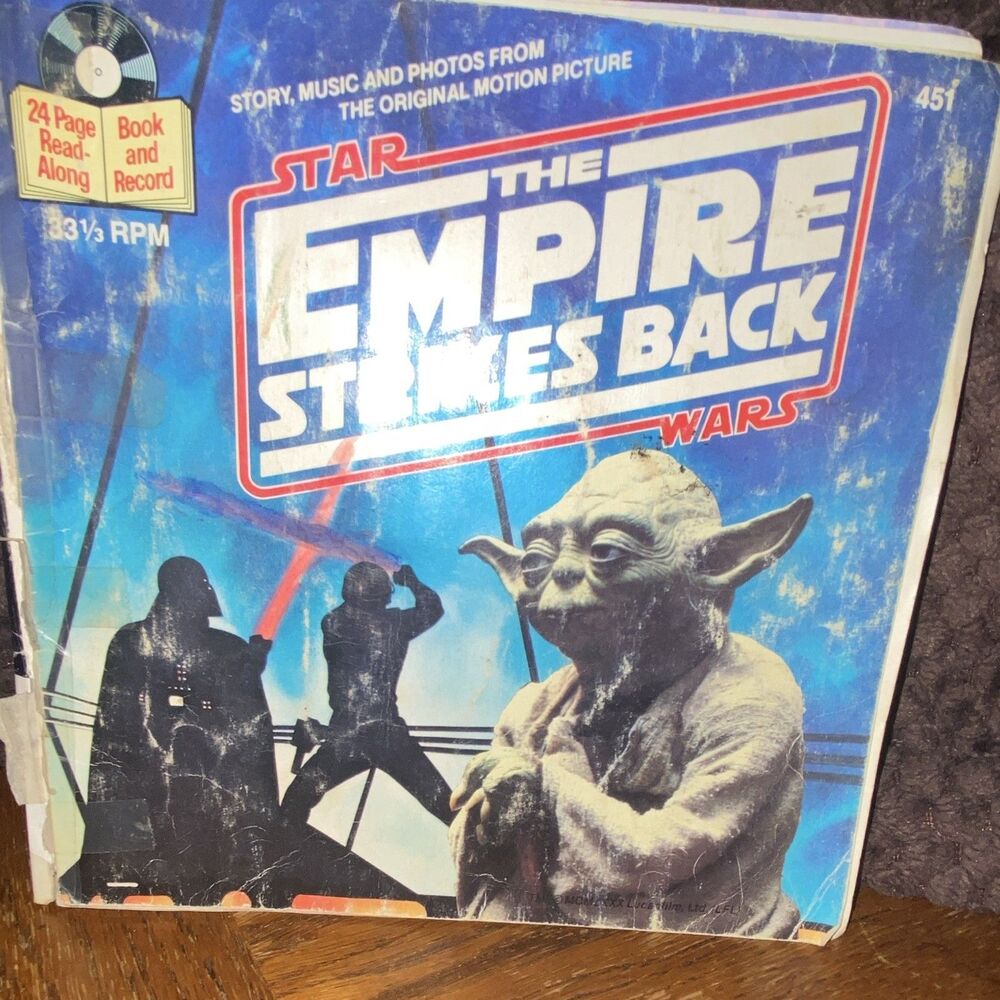 Star Wars Empire Strikes Back Read-Along Set 24-Page Book + 7" 33 1/3 RPM